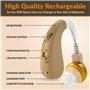 MEDca Amplificateur auditif d'oreille numérique de haute qualité RECHARGEABLE BTE