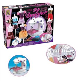 BSM Creative - Top Designer - Machine à Coudre à Pédale pour Apprendre à Coudre - Niveau Débutant - Loisirs Créatifs pour Enfant
