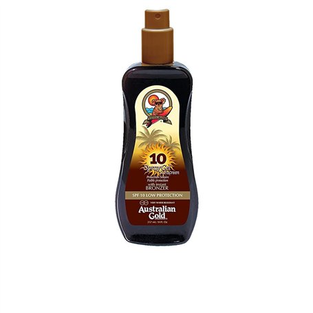 Australian Gold - Sunscreen Spray Gel w. Instant Bronzer 237 ml - SPF 10