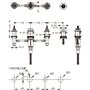 Hansgrohe Corps d'encastrement robinet de baignoire 4 trous bord baignoire