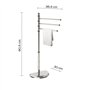 Gedy Nameeks Hibicus HI31 Porte-Serviettes Contemporain Italien pour Salle de Bain