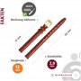 MARBURGER Bracelet De Montre 12mm Cuir Marron Croco (caïman) Gaufrage Avec Couture - Kit De Montage D'outils 5291232000220