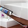 RUBSON Mastic Sanitaires SDB Saine Mastic Translucide Cart 280ml, L'emballage peut varier