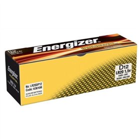 ENERGIZER INDUSTRIAL - 12 piles LR20 1.5V - Péremption 2023
