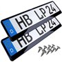 Lot de 2 Supports de plaques d´immatriculation