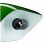 Relaxdays Lampe de banquier bureau table abat-jour vert en verre ampoule à douille E-27 notaire bibliothèque, vert
