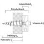 CELO 9GKD - Taco de nylon de fijación directa cartón yeso GKD para tornillo 3-4,5 mm (Envase 50 ud)