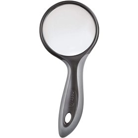 MAPED Loupe Ronde Diam 75 mm poignée soft touch Noir/Gris