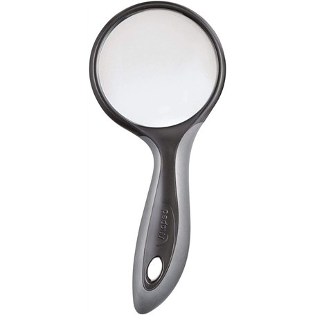 MAPED Loupe Ronde Diam 75 mm poignée soft touch Noir/Gris