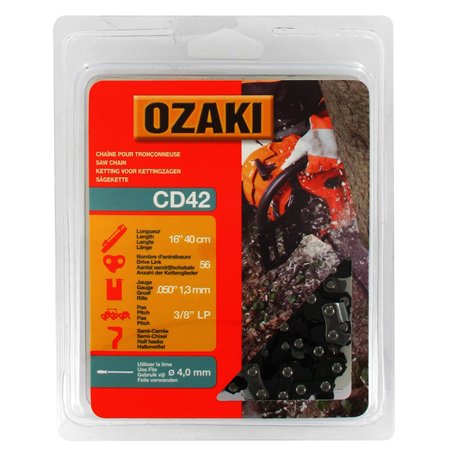 OZAKI - Chaîne Tronçonneuse .3/8" LP (Low Profile) - Jauge 1
