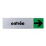 Plaquette de porte Entrée flèche droite - couleur 170x45mm - 4032870