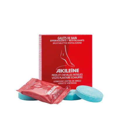 AKILEÏNE® - GALETS DE BAIN EFFERVESCENTS REVITALISANTS – 6x20g