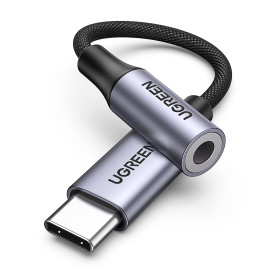 UGREEN Adaptateur USB C Jack 3.5mm TRRS DAC Compatible avec iPhone 16 Pro Max Plus 15 Galaxy S25 S24 Pixel 9 8 7 MacBook iPad Pr