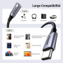 UGREEN Adaptateur USB C Jack 3.5mm TRRS DAC Compatible avec iPhone 16 Pro Max Plus 15 Galaxy S25 S24 Pixel 9 8 7 MacBook iPad Pr