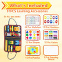 Vlecexs Montessori Jeux Plaque Activité Couverture 91 Sensorielle Apprentissage Jouets Enfants Garçons Filles 1 2 3 4 Ans Voyage