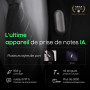 Plaud NotePin Enregistreur Vocal IA, Contrôle par Application, Prise de Notes IA, Transcription & résumé IA, Compatible avec 112