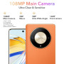 HONOR Magic6 Lite 5G Smartphone 8Go 256Go, 6.78" 120Hz AMOLED écran incurvé, 108MP Triple caméra arrière, Android 13, Dual Sim, 