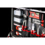 Meister 238 pièces - ensemble d'outils - avec roues - manche télescopique/mallette à outils professionnelle remplie/boîte à outi