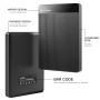 UnionSine Disque Dur Externe Portable 500Go Ultra-Mince 2.5" USB 3.0, SATA, Stockage HDD pour PC, Mac, Ordinateur de Bureau, Ord