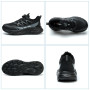 BAXIWUY Chaussures de Sécurité Hommes Légère Basket Securite Femme Chaussures de Travail Embout en Acier Respirantes Antidérapan