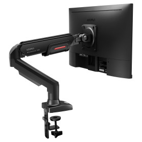 KOORUI Support Ecran PC Moniteur pour Ecrans Plats et Incurvés de 17 à 32", Ergonomique Ressort à Gaz Bras, Réglable en Hauteur,