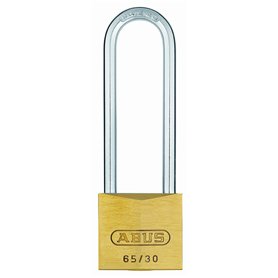 Abus 12293 Cadenas en laiton à anse longue de 60 mm avec passe partiel 6301