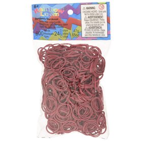 Elastiques Rainbow Loom Marron Bordeaux
