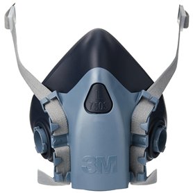 3M K7503 70-0716-1804-8 Demi-Masque en silicone avec soupape expiratoire Cool FlowTM Taille Grande