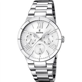 Montre FESTINA pour Femme F16716/1 Boyfriend Boîtier en Acier Inoxydable Gris Bracelet en Acier Inoxydable Gris
