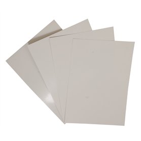 PAVO A4 Glossy Cardboard Couverture - Blanc (Lot de 100)