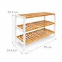 5 cm meuble à chaussures 3 étages pour 12 paires range-