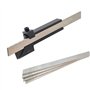 KATSU Mini Tour Outil de Séparation Porte-Coupe avec 5 Lames HSS 3x6x200mm pour CNC Fraisage Coupe Semi-Finition et Finition Usi