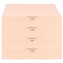 OfficeKing 25Carton d'expédition pliable 24 x 16 x 4,5 cm, Marron, MB-3 cartons d'expédition extra-plats DIN A5 (23 x 15,5 x 4,1