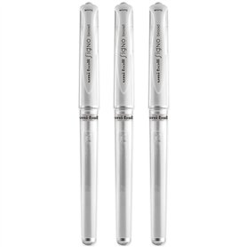 Uni-Ball Stylo à encre gel Signo UM-153 – Blanc (lot de 3)