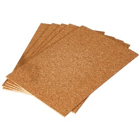 Faibo 727738 Pack de 10 Feuilles liège pour Travaux manuels