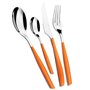 BUGATTI GLOU-021F14/15 Glamour Lot de 2 Pièces Service de Salade SAN/Acier Orange 16 x 26 x 3 cm