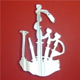 Super Cool Creations Cornemuse Miroir – 12 cm x 9 cm