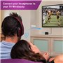 August MR250 Transmetteur Bluetooth TV Jack 3.5mm - Adaptateur Audio Bluetooth 5.2 et aptX pour TV PC Projecteur HiFi - Batterie