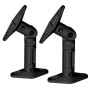 Maclean MC-528 2X Mur Support de Montage pour Haut-Parleur boîtes de Montage Noir