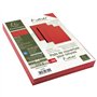 Exacompta - Réf. 2782C - Paquet de 100 plats en carte rigide recyclée grain cuir 270g/m2 pour couvertures Forever - format à cla