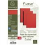 Exacompta - Réf. 2782C - Paquet de 100 plats en carte rigide recyclée grain cuir 270g/m2 pour couvertures Forever - format à cla