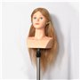 yiliusu Tête à coiffer 100 % cheveux naturels 56 cm