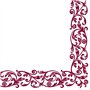 Rob Bordo Lot de 50 serviettes de table pliées avec ornement Rouge foncé 40 x 40 cm
