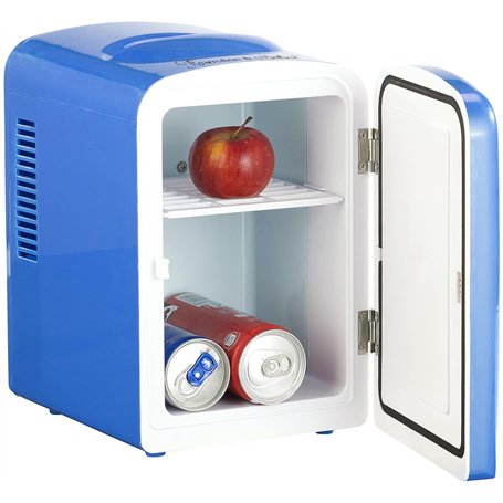 Rosenstein & Söhne Mini réfrigérateur 2 en 1 avec prise 12/230 V - bleu