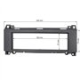 tomzz Audio 2434-001 Cache-Radio Compatible avec Mercedes Classe A W169 Classe B W245 Sprinter Viano avec Audio 5 Noir