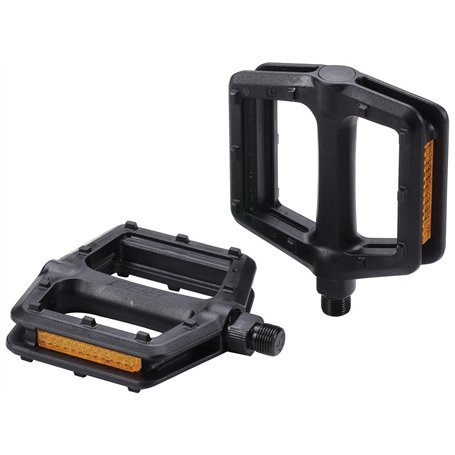 BBB Cycling TrailRide Pédales Plates VTT 9/16" | Aluminium CrMo Anti-Dérapant Durable | Convient pour VTT