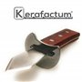 Kerafactum Couteau pour huîtres Ouvreur d'huîtres Ouvre Les coquilles de Fruits de mer et Les huîtres Double Lame pour Un broyag