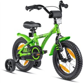 PROMETHEUS BICYCLES Velo Enfant 4 Ans Garcon vélo Fille 14 Pouces a Roulette pour 3 a 5 Ans - BMX en Vert