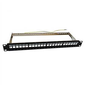 WP wpc-pan-bf24 Accessoire Panneau de brassage – Patch panels Accessory Noir