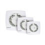 Cata Modèle B12 série Timer | Minuterie électronique entre 3 et 15 min | Extracteur d'air pour salle de bain | Blanc | Classe B,